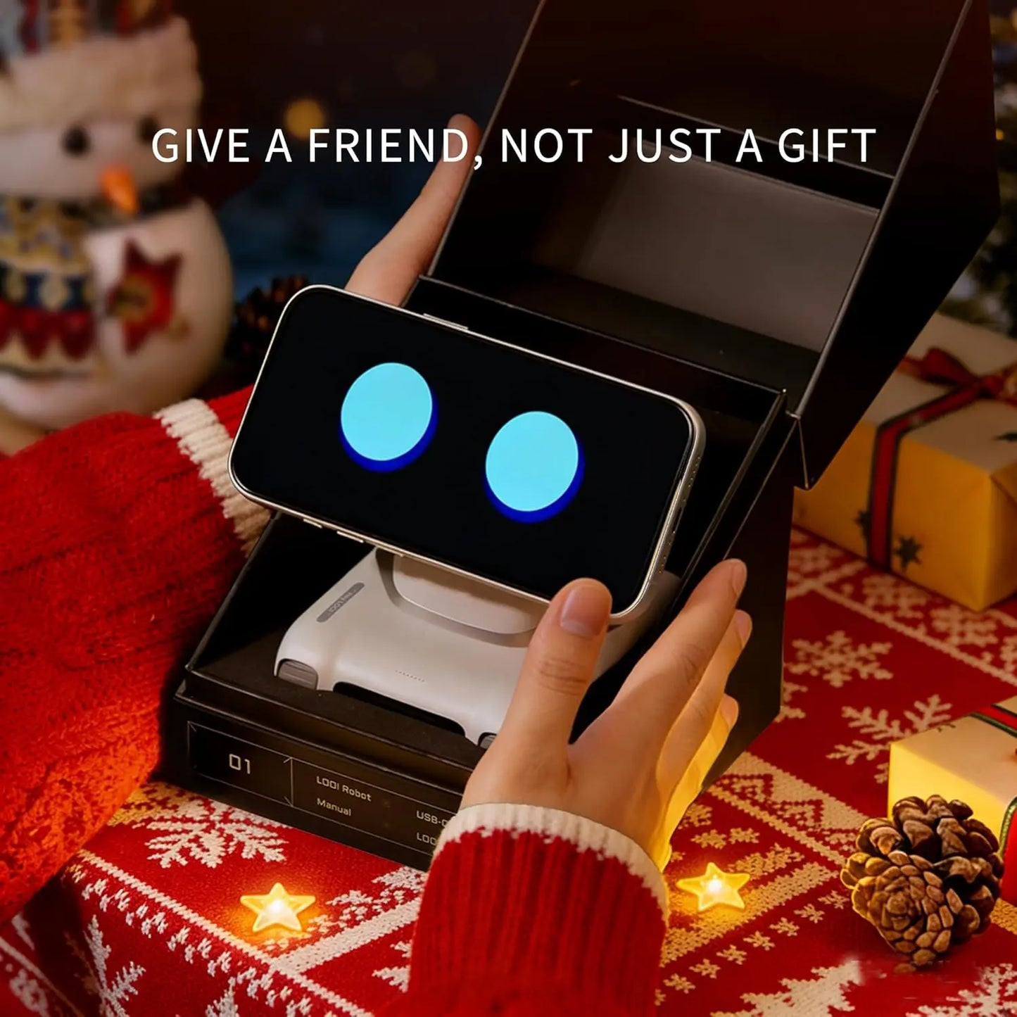 LOOI – Robot AI na Biurko z ChatGPT, Pamięcią i Ładowaniem 10W | Towarzysz AI