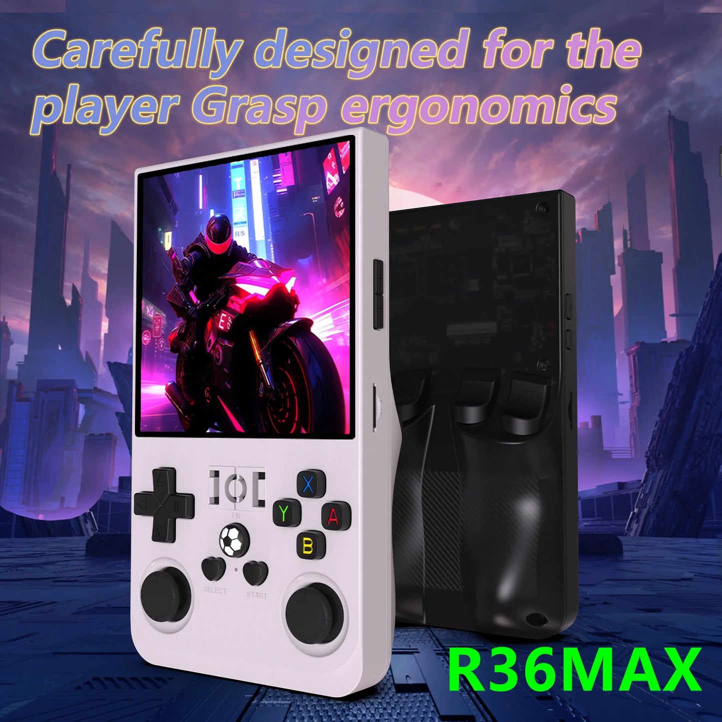 R36 Max – Konsola Retro 4'' IPS, Linux 64-bit, Bateria 4000mAh
