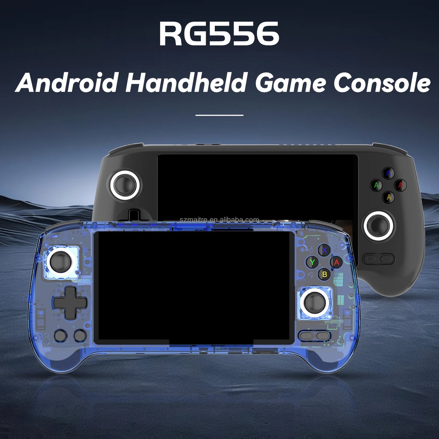 Anbernic RG556 – Konsola Retro 5,48'' AMOLED Dotyk, Android 13, Unisoc T820