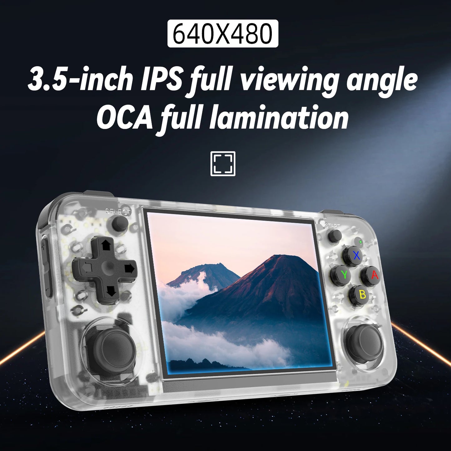 Anbernic RG35XX H – Konsola Retro 3,5'' IPS Pozioma, H700, WiFi, Linux 64-bit