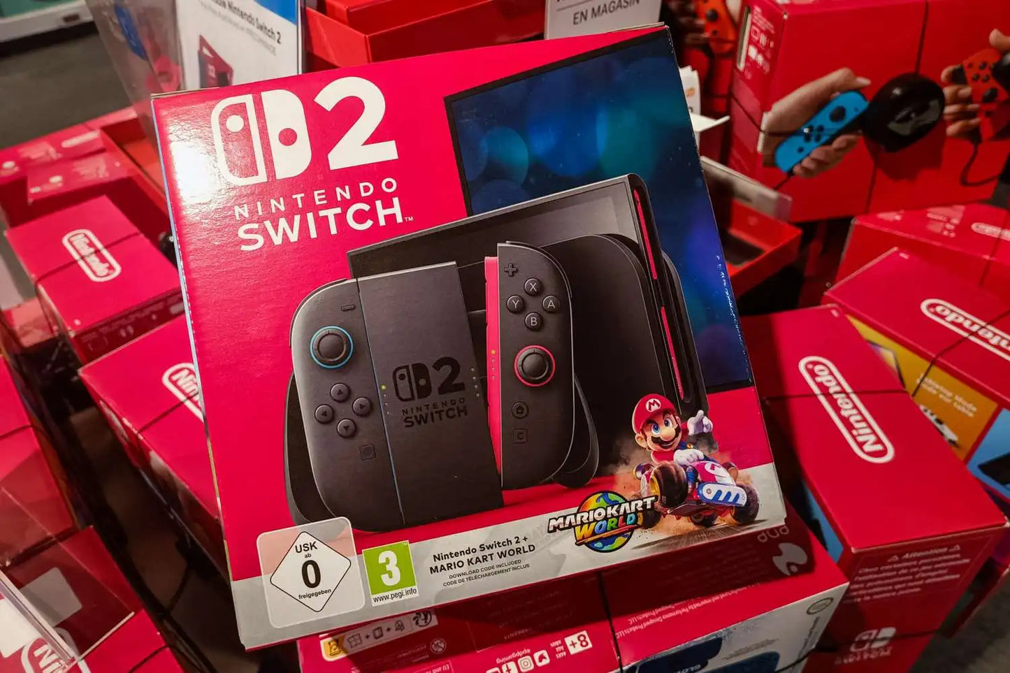 Wholesale Price for Newly Nintendos Switch 2 Console 256GB Mario Kart Bundle Built-in 10000 Games 10000+ Games Ready to Ship