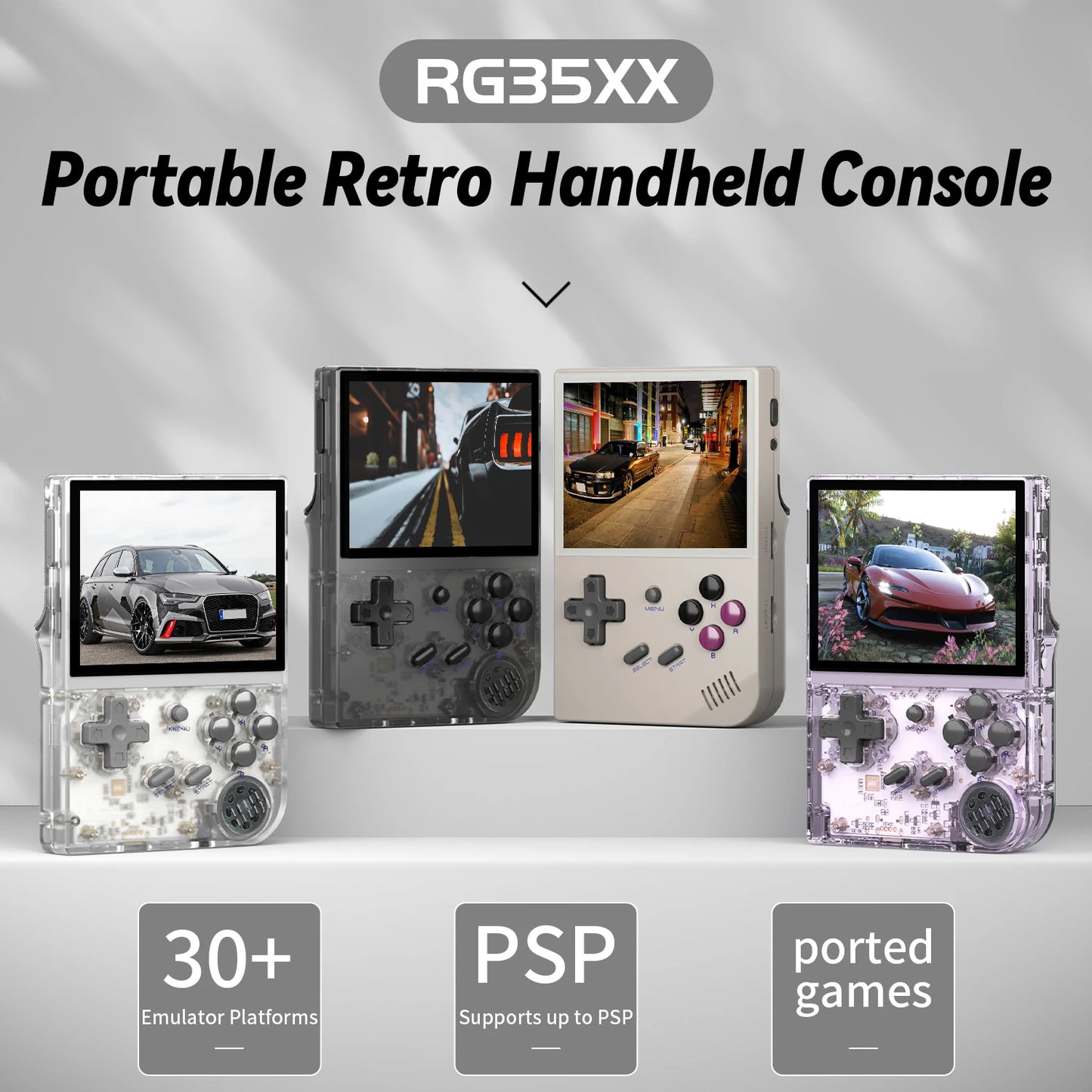 Anbernic RG35XX – Konsola Retro 3,5'' IPS, Procesor H700, Linux 64-bit