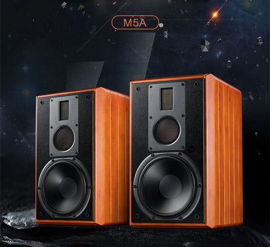 HIVI M500 Głośniki Półkowe Aktywne - 3-Drożne, 8", WiFi, Bluetooth - George Vision Premium