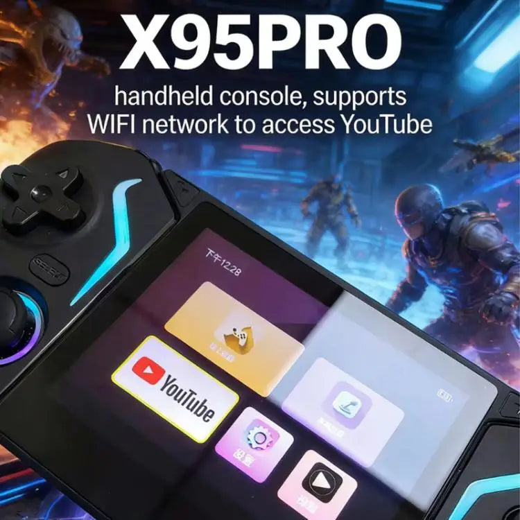 X95 Pro – Konsola Android 3,5'' IPS z Chwytami i RGB, WiFi