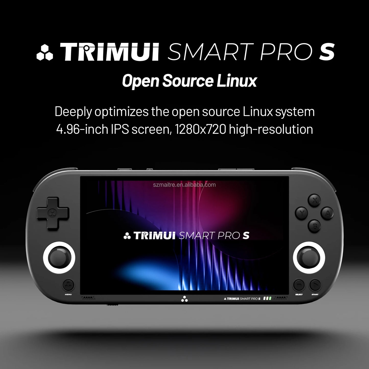 TRIMUI Smart Pro S – Konsola Retro 4,96'' Linux, Podwójne Analogi, WiFi