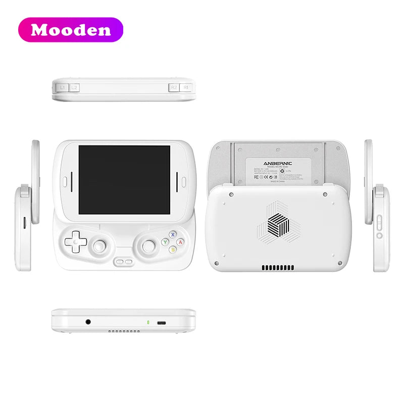 Anbernic RG Slide – Konsola Retro 4,7'' LTPS 120Hz, Android, Unisoc T820, 8/128GB