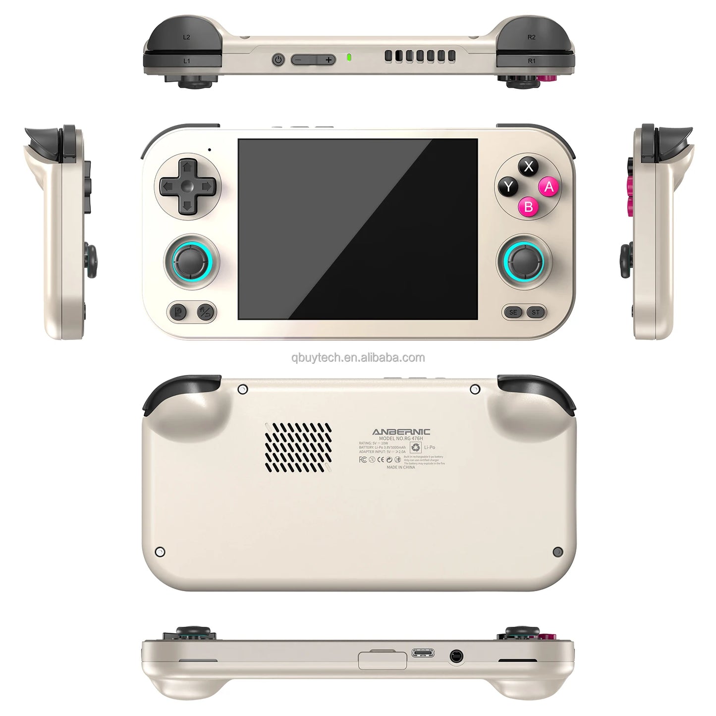 Anbernic RG476H – Konsola Retro 4,7'' Full HD Dotyk, Android 13, Unisoc T820