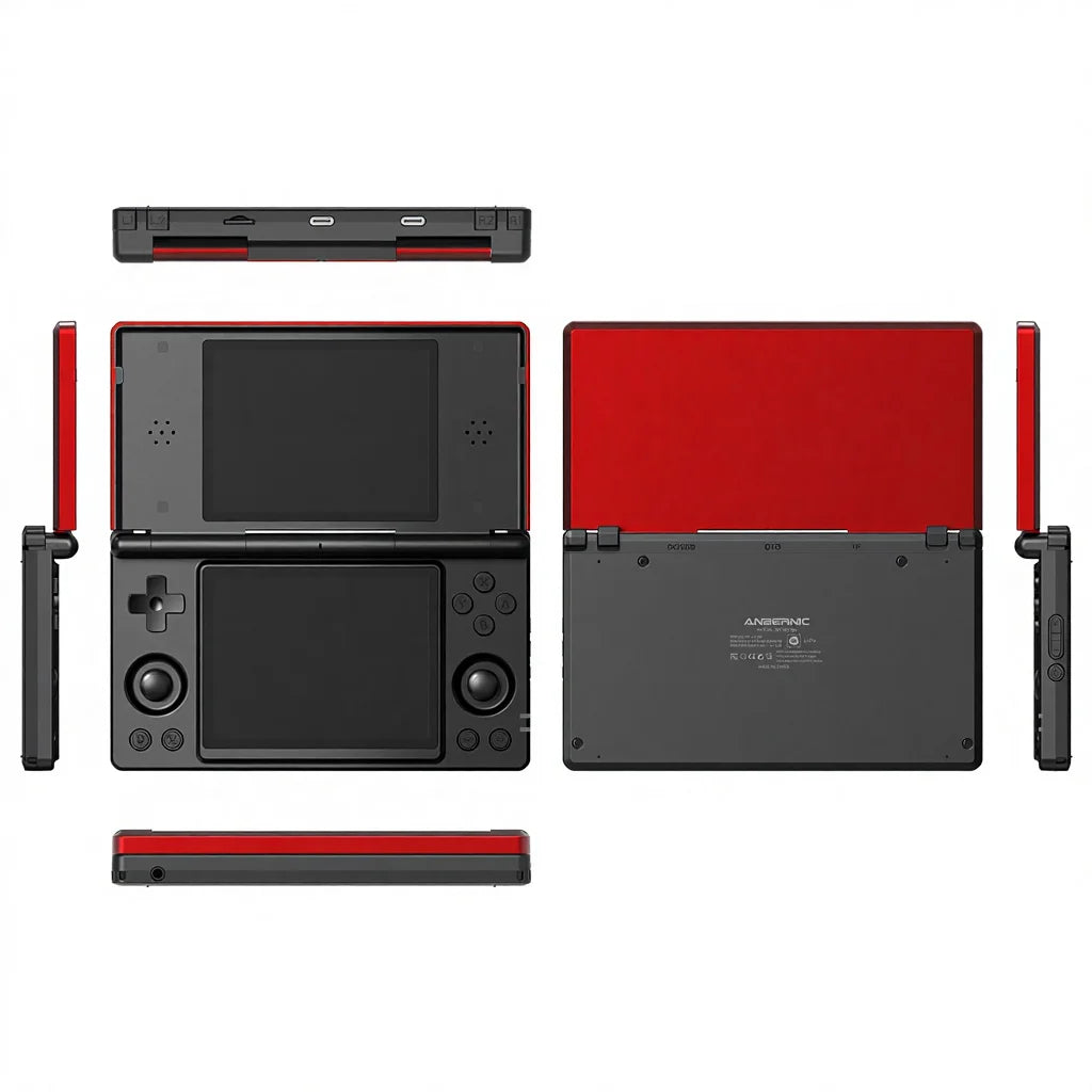 Anbernic RG DS – Składana Konsola z Dwoma Ekranami 4'' Dotyk, Android 14, WiFi