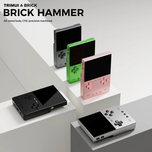 TRIMUI Brick Hammer – Metalowa Konsola Retro CNC Aluminium 3,2'' IPS, 64GB, Open Source