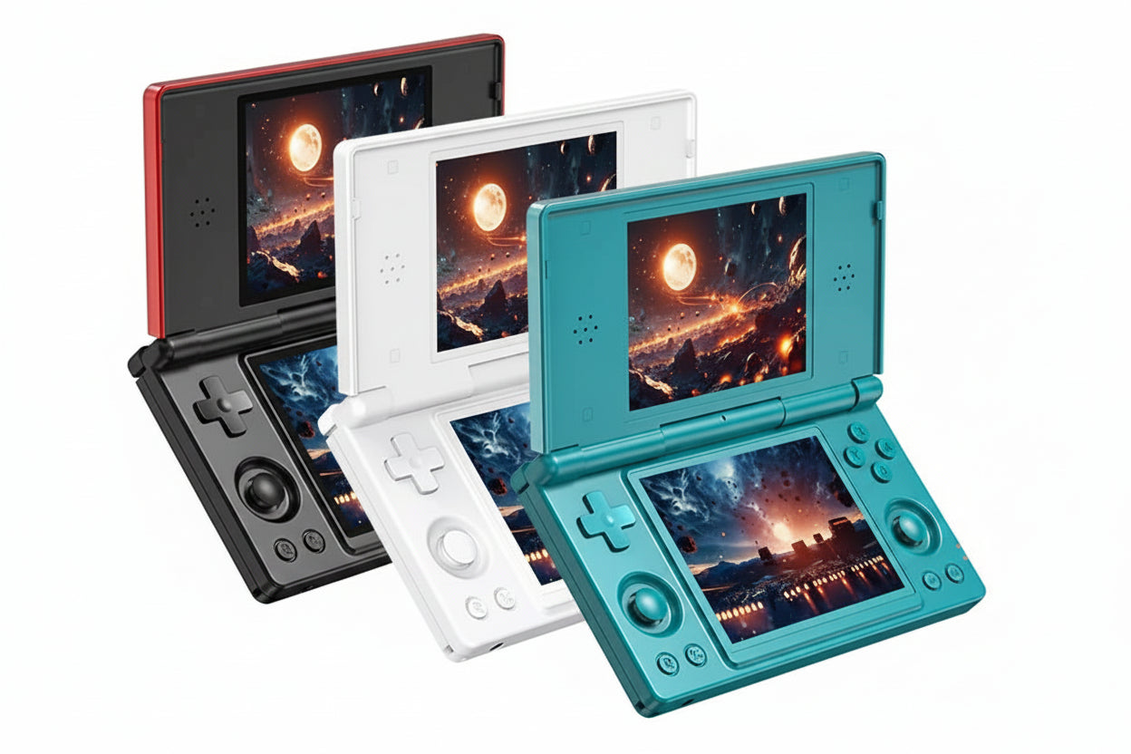 Anbernic RG DS – Składana Konsola z Dwoma Ekranami 4" IPS, Android 14, WiFi
