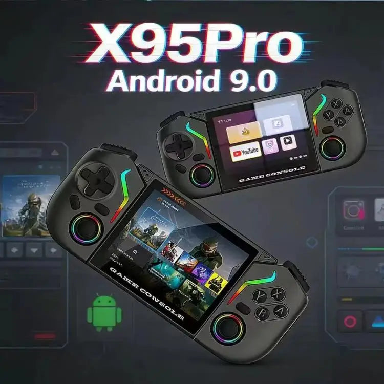 X95 Pro – Konsola Android 3,5'' IPS z Chwytami i RGB, WiFi