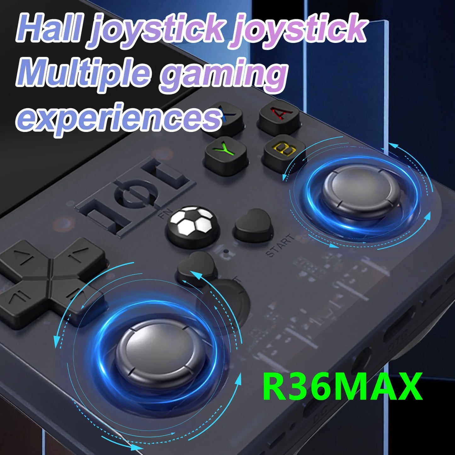 R36 Max – Konsola Retro 4'' IPS, Linux 64-bit, Bateria 4000mAh
