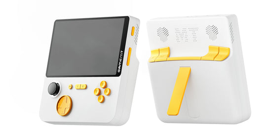 E5 – Przenośna Konsola Retro 5'' HD, 15 000 Gier, Bateria 6000 mAh, Podstawka