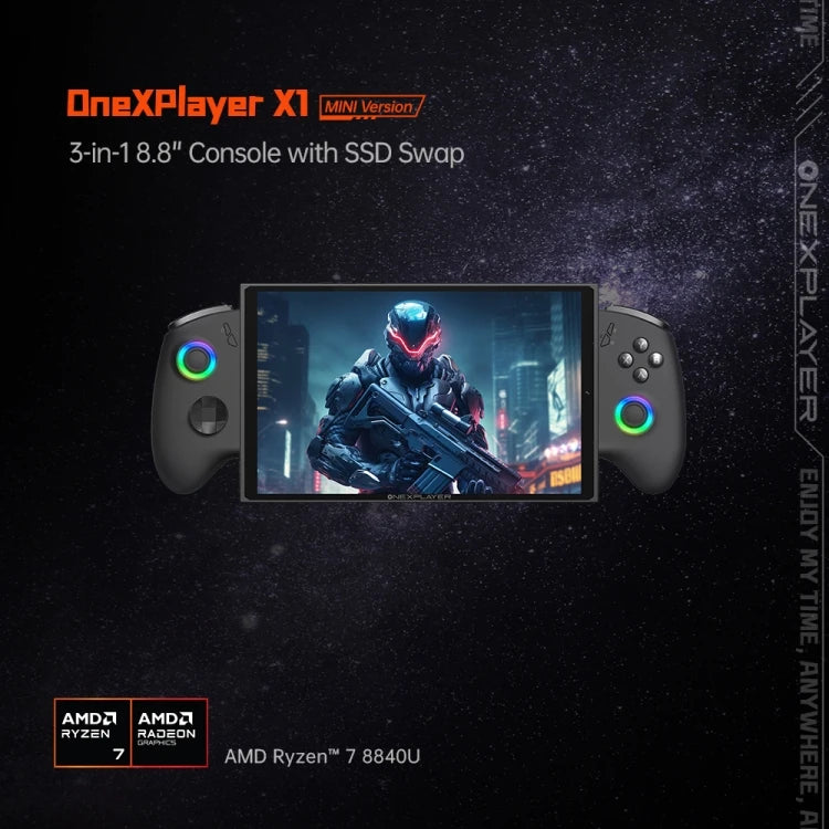 OneXPlayer X1 Mini – Konsola 8,8'' Windows 11, 16GB+1TB, WiFi 6, 16890mAh