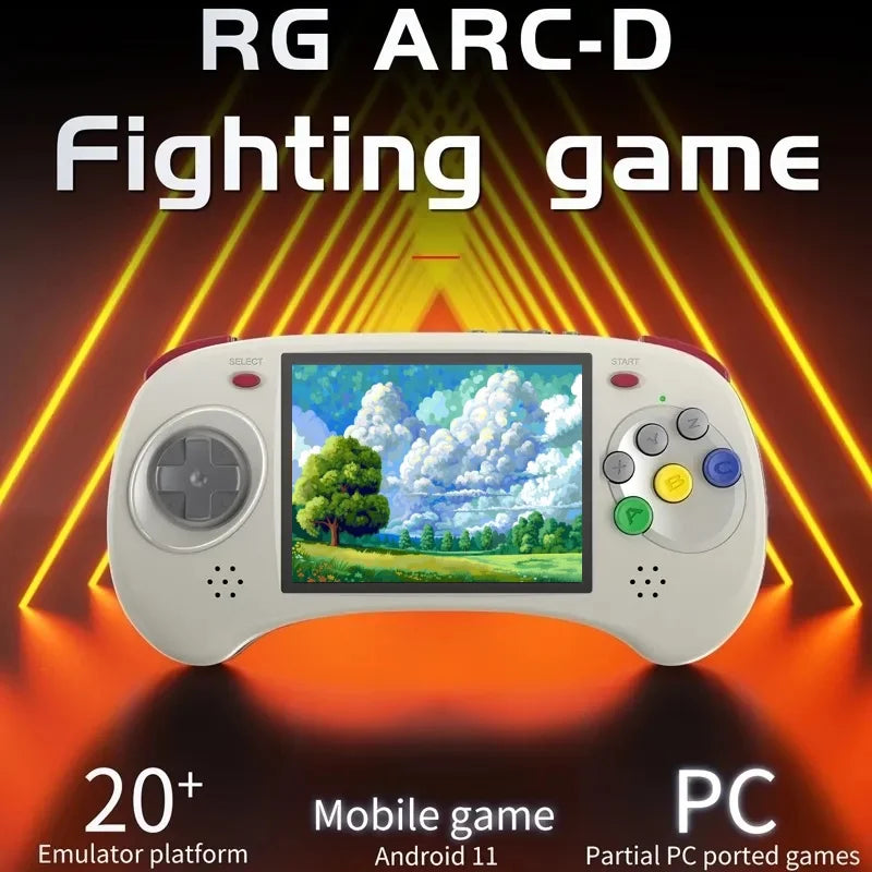 Anbernic RG ARC-D – Konsola Retro 4'' IPS z Krzyżakiem, Dual-OS Android/Linux