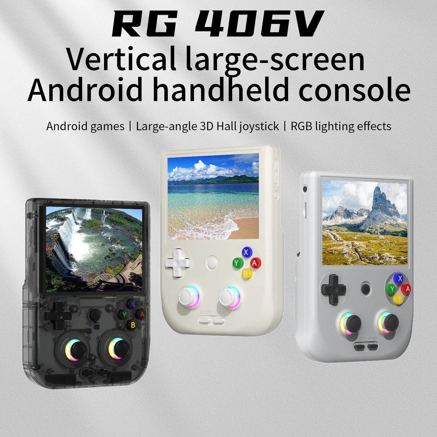 Anbernic RG406V – Konsola Retro 4'' IPS Dotyk Pionowa, Android 13, Unisoc T820