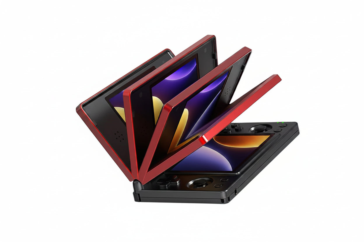 Anbernic RG DS – Składana Konsola z Dwoma Ekranami 4" IPS, Android 14, WiFi
