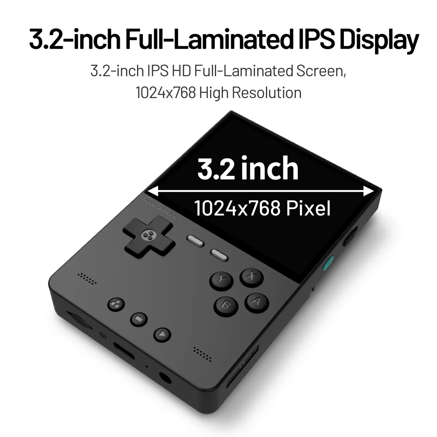 TRIMUI BRICK TG3040 – Przenośna Konsola Retro 3,2" IPS, 64GB, Metalowy Panel, LED RGB