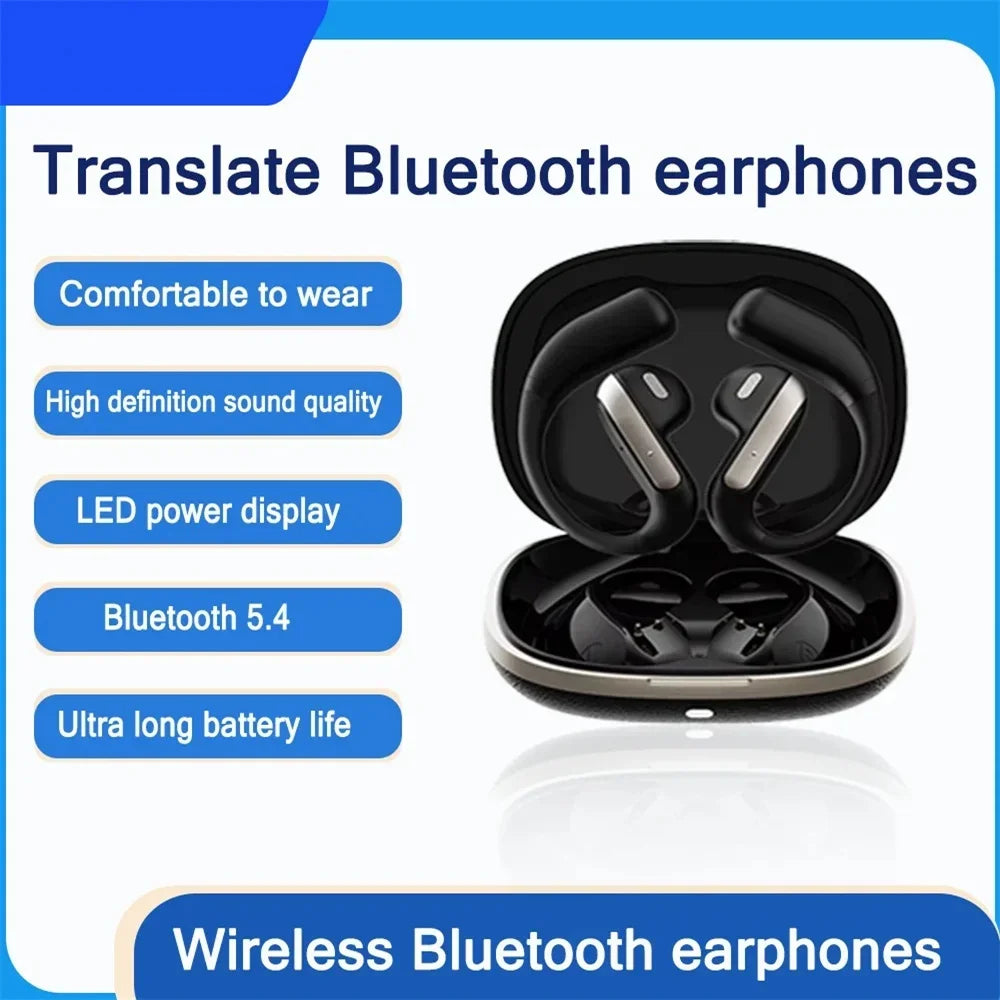 Smart YJ-55 Słuchawki Tłumaczące – 144 Języki, Bluetooth 5.4, 58h Bateria