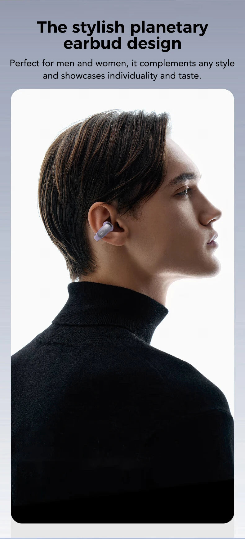 Erazer XF28 Ear Clips Bezprzewodowe Słuchawki Bluetooth 6.0 z Funkcją Tłumaczenia, Stabilne Mocowanie - zdjęcie 4