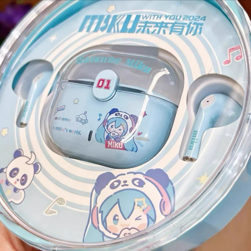 Słuchawki Bezprzewodowe Hatsune Miku – Miku With You 2024, Okrągłe Etui Kolekcjonerskie, TWS