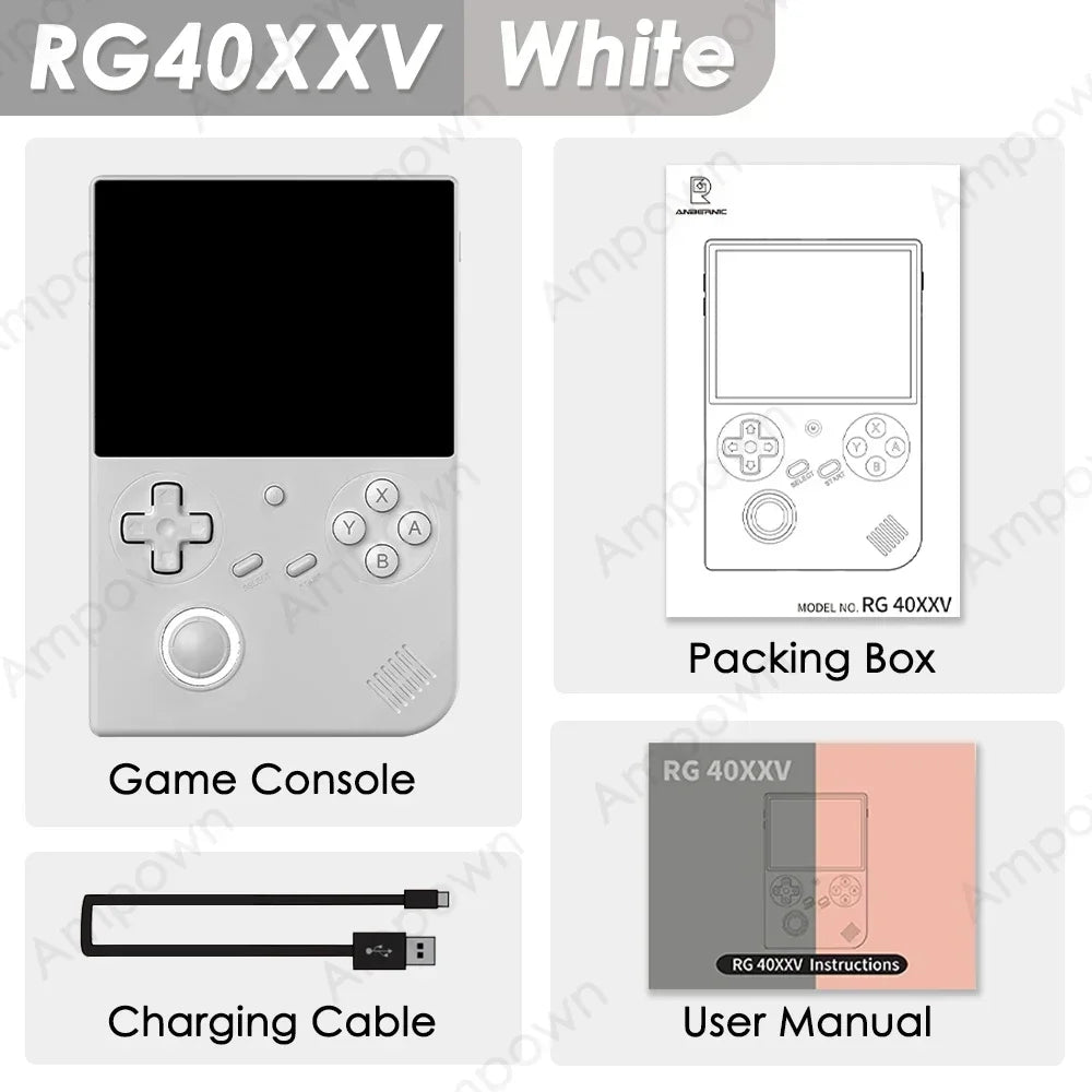 ANBERNIC RG40XXV – Przenośna Konsola Retro 4" IPS, Linux 64-bit, WiFi, Bluetooth, HDMI