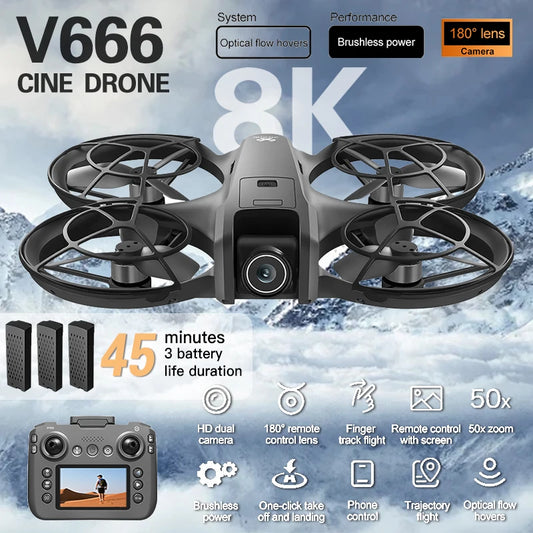 Mini Dron 4K George Vision - Kompaktowy, WiFi 5G, Omijanie Przeszkód