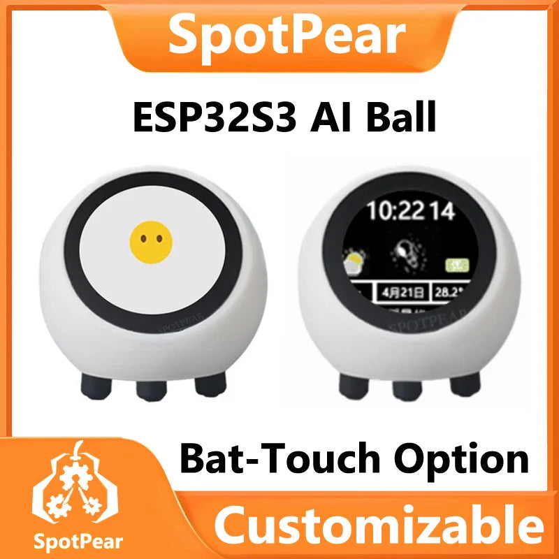 Spotpear EYE Robot AI ESP32-S3 – Czat Głosowy DeepSeek, Zegar, espHome, XiaoZhi
