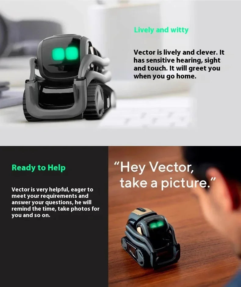 Vector 2.0 Robot Biurkowy z Ekranem IPS i Kamerą HD z Czujnikami - zdjęcie 9
