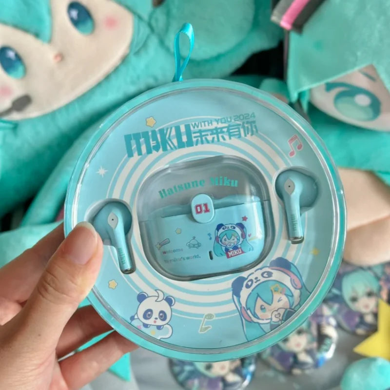 Słuchawki Bezprzewodowe Hatsune Miku – Miku With You 2024, Okrągłe Etui Kolekcjonerskie, TWS