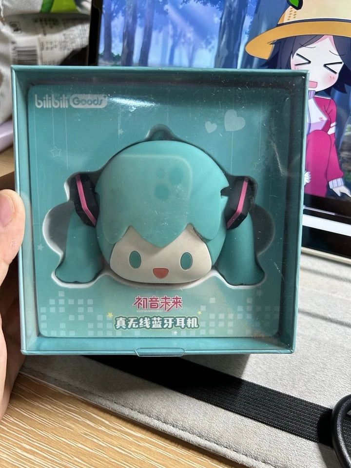 Słuchawki Bluetooth Hatsune Miku CUBE FACE – Ekran LCD, Różne Zestawy