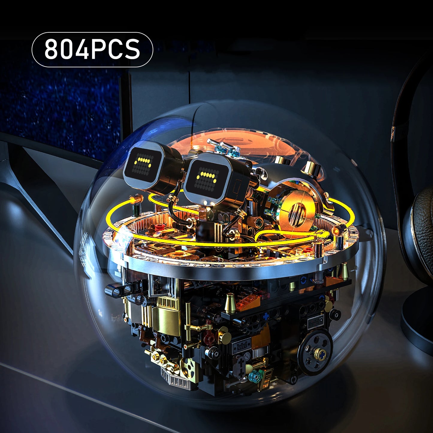 Programowalny Robot Kula Sci-Fi – Klocki 804 el. kompatybilne z LEGO, Zdalnie Sterowany