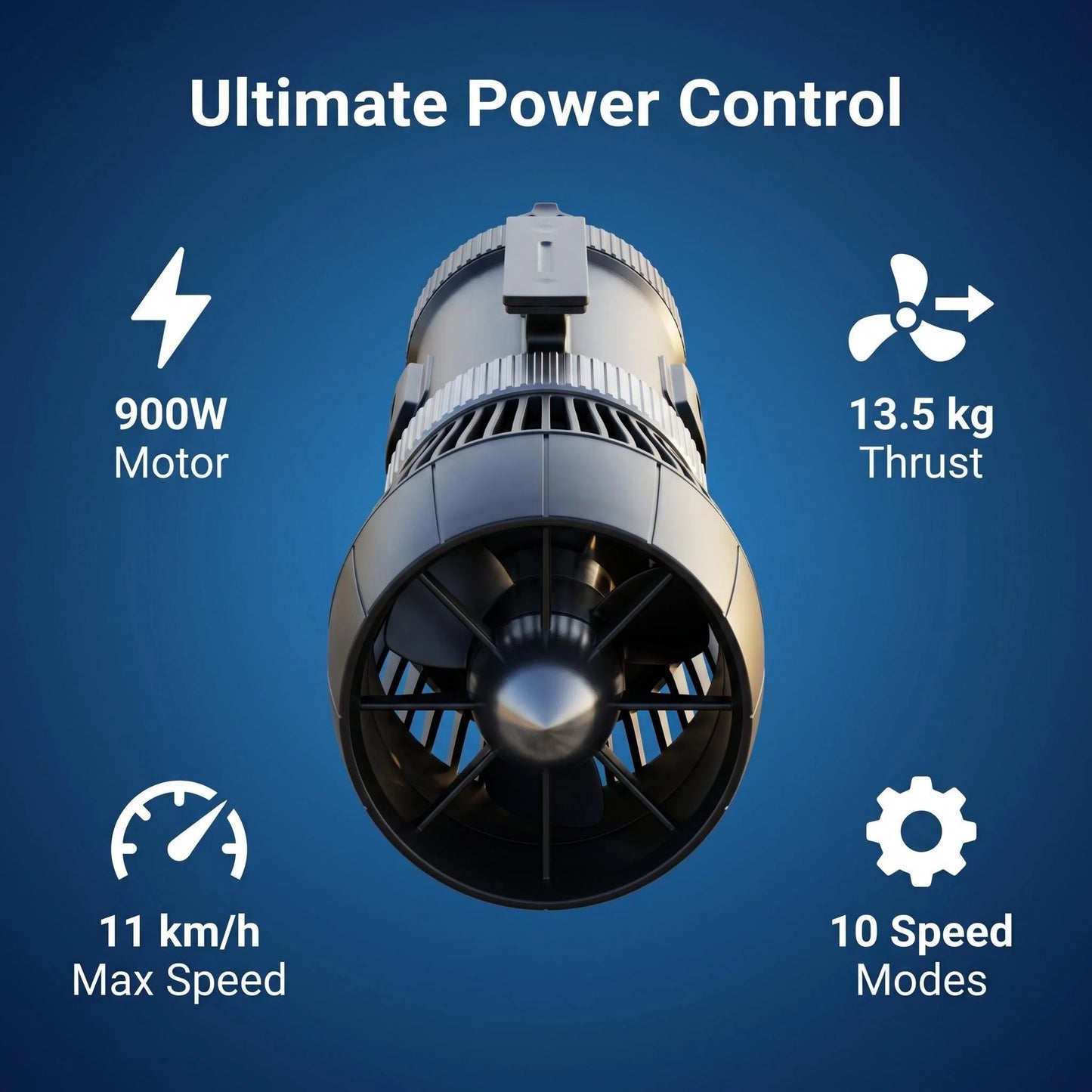 Camolech CM09-1PRO Skuter Podwodny 900W – Bateria 16000mAh, Głębokość 30m, Prędkość 11km/h