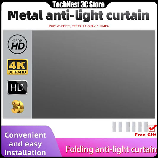 Ekran Projekcyjny George Vision - Odbijający 60-120" - Zwiększona Jasność HD Składany