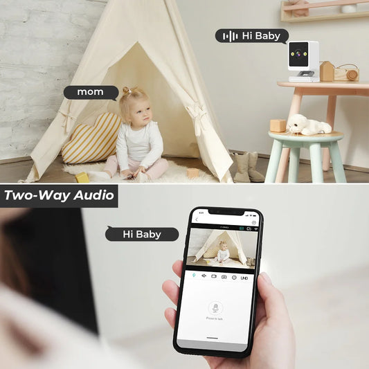 Kamera WiFi 1080P HD Indoor – Full HD, Dwukierunkowe Audio, Bezprzewodowa - zdjęcie 3