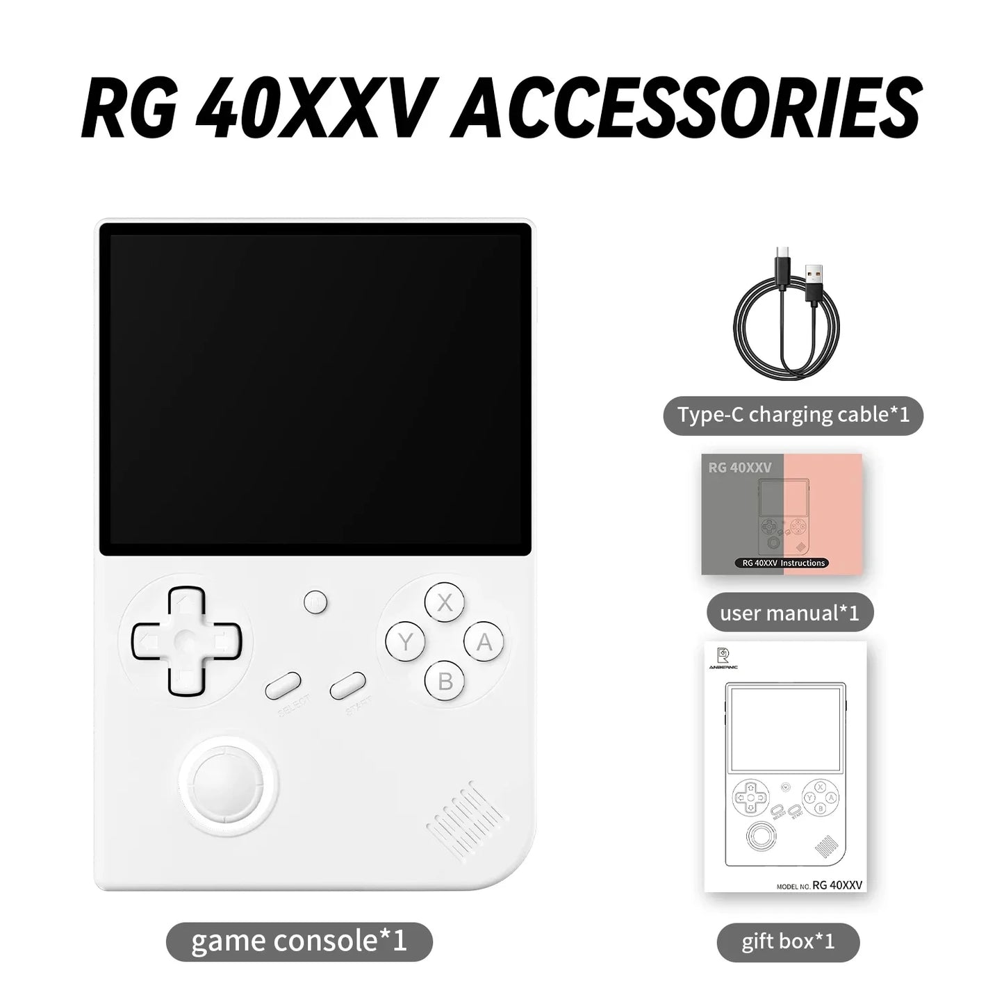 ANBERNIC RG40XXV – Przenośna Konsola Retro 4" IPS, Linux 64-bit, WiFi, Bluetooth, HDMI