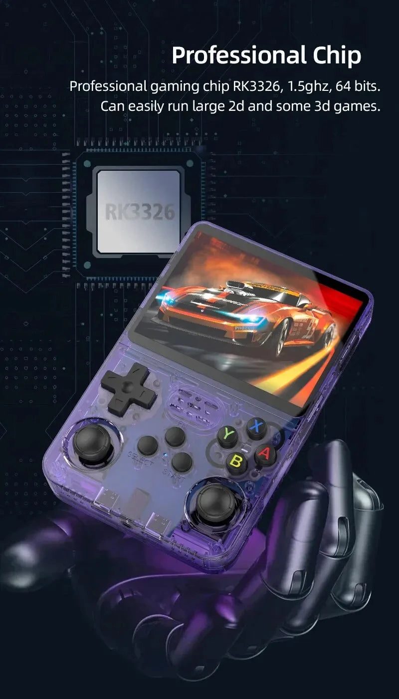 R36S Konsola Retro Handheld – Linux, Ekran IPS 3,5", 64GB, 15 000 Gier