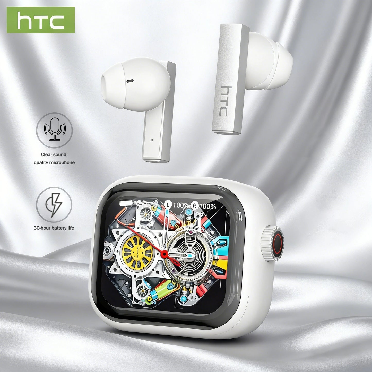 Bluetooth Słuchawki Bezprzewodowe Tłumacz – 30h Bateria, Wyświetlacz Full HD LCD