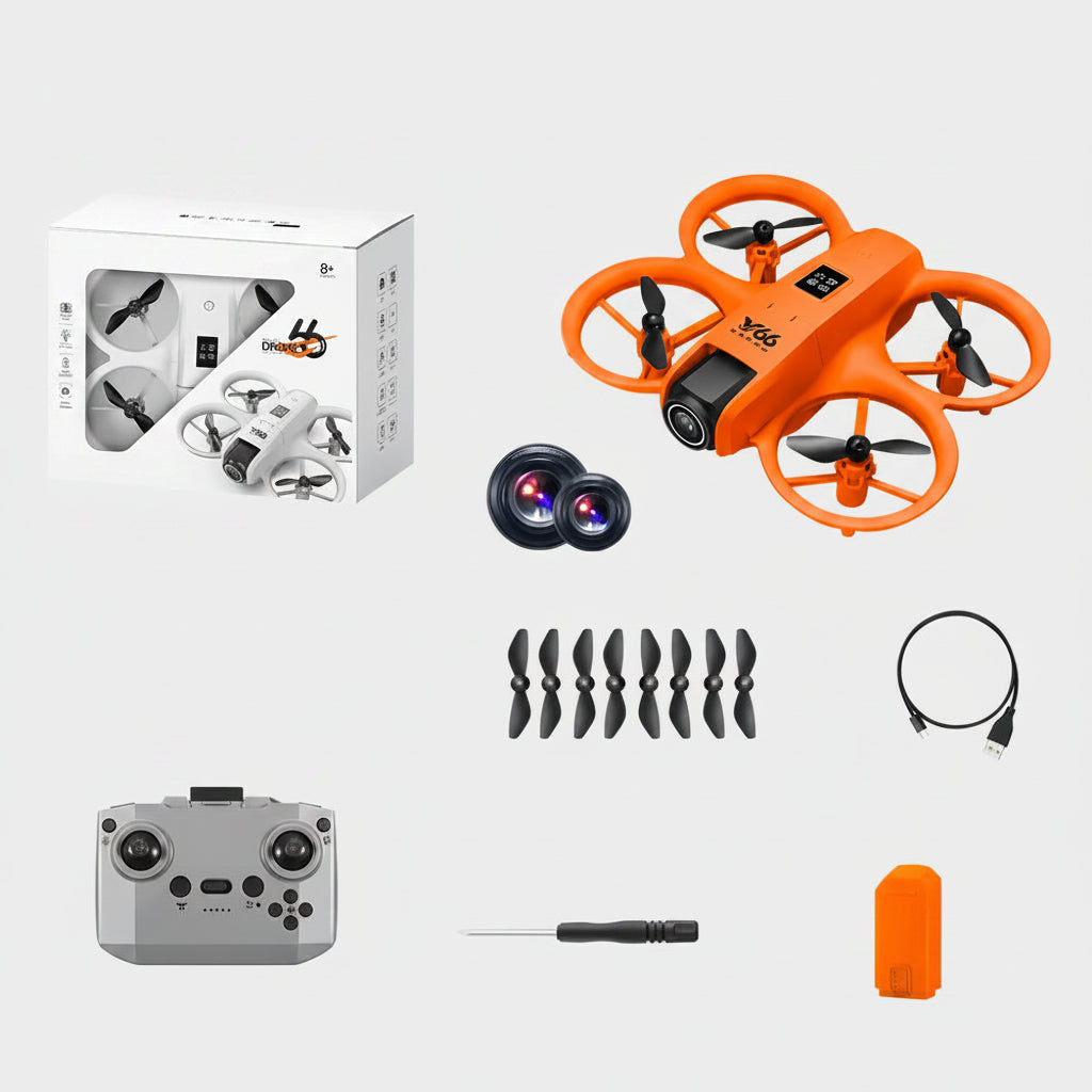 Dron V66 Mini 4K WiFi FPV | Unikanie Przeszkód | Kieszonkowy Quadcopter | Prezent dla Dzieci