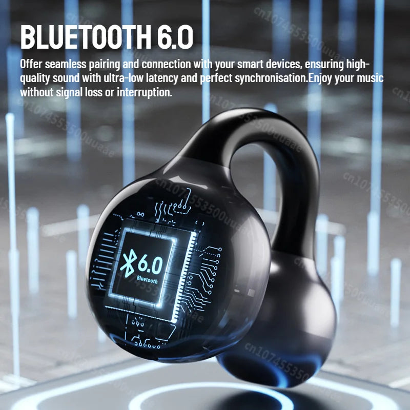 Zombiescat B16 OWS – Słuchawki Bluetooth 6.0 Earclip HiFi, 20h, Wyświetlacz Baterii
