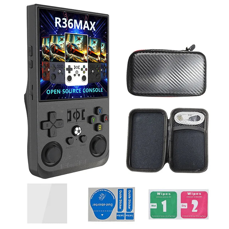 Konsola Retro R36MAX | Ekran IPS 4'' | Linux | Wi-Fi | 30 000 Gier | Prezent dla Dzieci