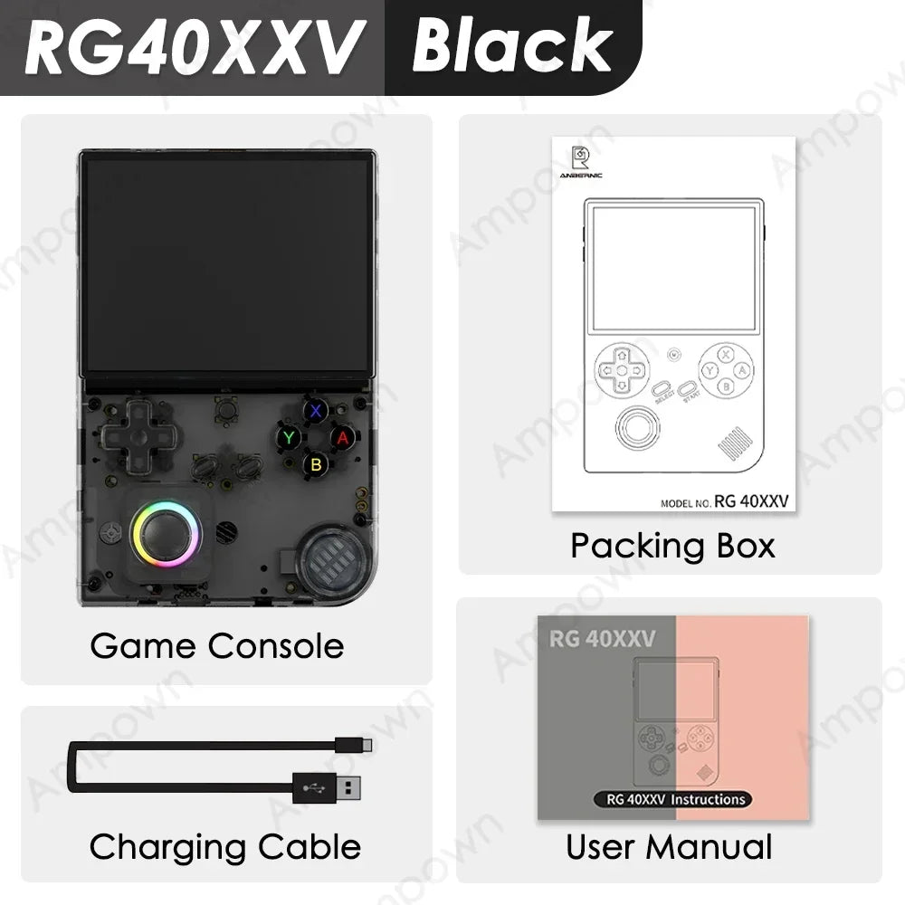 ANBERNIC RG40XXV – Przenośna Konsola Retro 4" IPS, Linux 64-bit, WiFi, Bluetooth, HDMI