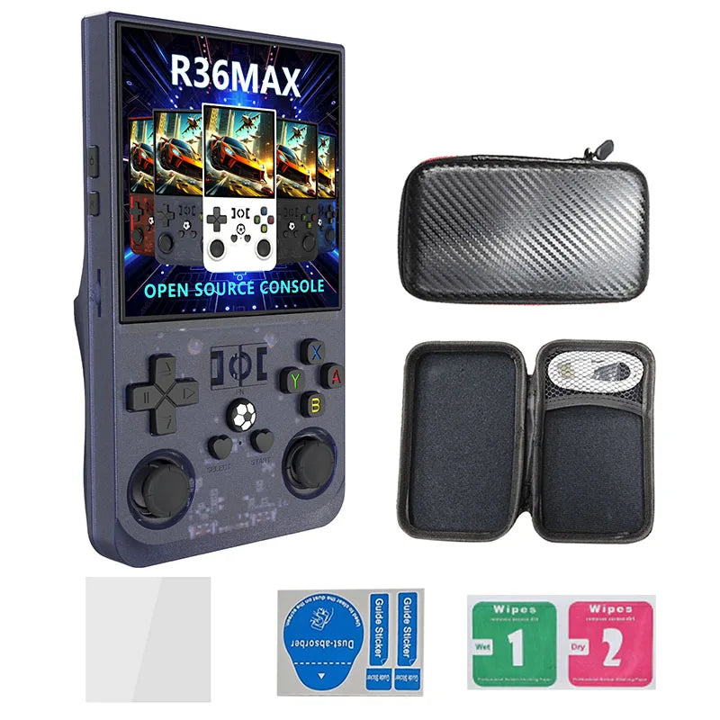 Konsola Retro R36MAX | Ekran IPS 4'' | Linux | Wi-Fi | 30 000 Gier | Prezent dla Dzieci