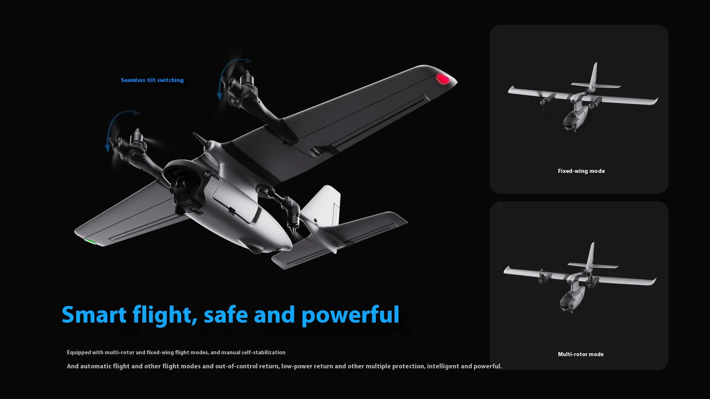 FireFly VTOL SEMI – Dron ze Stałym Skrzydłem, Kontroler HAOHAN-X7, FPV, Zasięg Daleki