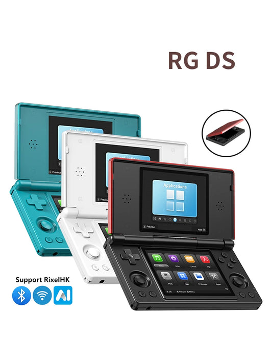 Anbernic RG DS Flip – Składana Konsola 2 Ekrany 4'' IPS, Android/Linux Dual-OS (Magazyn PL)