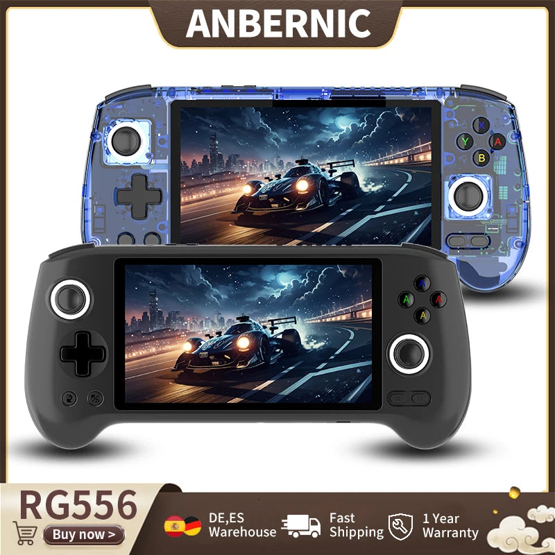 ANBERNIC RG556 - Konsola Przenośna AMOLED 5.48" Android 13 8GB RAM 128GB