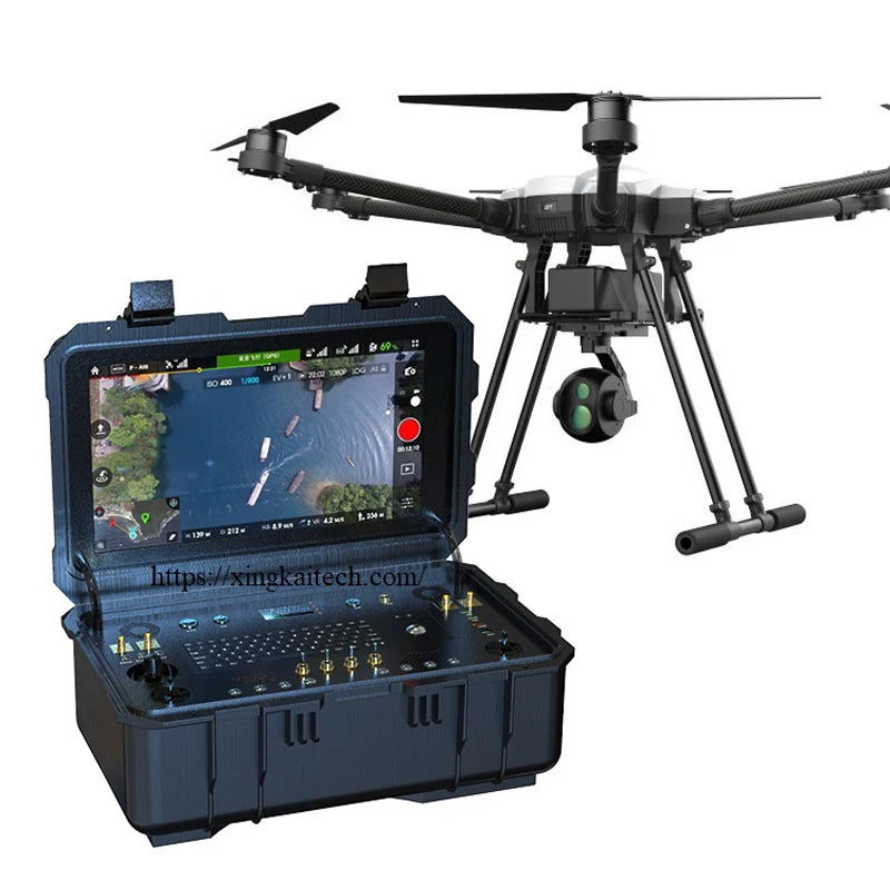 XK-GCS310 Przenośna Stacja Kontroli UAV – Podwójny Joystick, Wodoodporna Obudowa