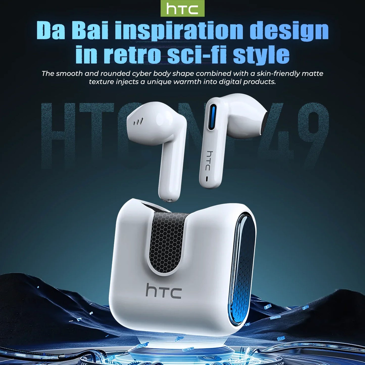 Słuchawki Bluetooth – Dźwięk Stereo, Czarny/Biały