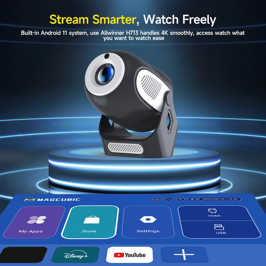 Projektor Magcubic HY300 X - Electric Focus 4K HD 300ANSI Flexible 90°