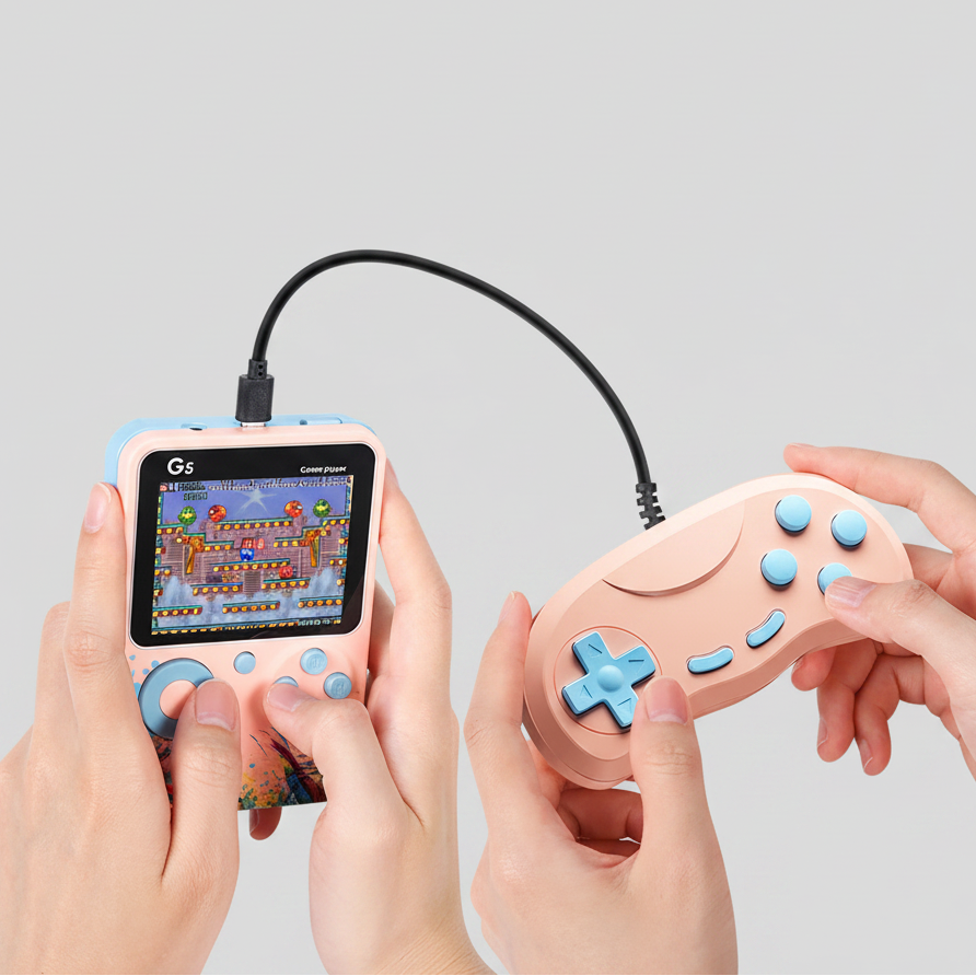 G5 Mini Konsola Retro – 3.0" LCD, 500 gier 8-bit, bateria USB - zdjęcie 4